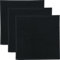 Erwin Müller Reinigungstuch, Putztuch, Putzlappen, Spültuch 3er-Pack schwarz Größe 25x25 cm - 100% Baumwolle, zum Spülen oder Staubwischen, robust und langlebig, mit Frottierseite