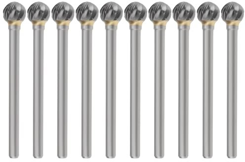 SG Store 10X Frese In Metallo Duro Integrale Da 6x6 Mm Compatibile Con Dremels Proxxon La Macchina Per Incisione A Sfera