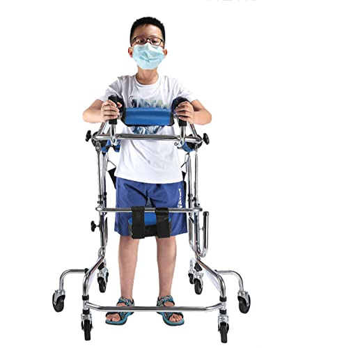 Déambulateur Cadre De Marche Pour Enfants, Léger Et Pliable, 8 Roues Réglables En Acier De Haute Qualité, Aide Aux Personnes Handicapées