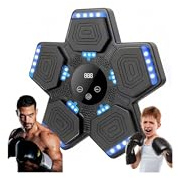 Music Boxing Machine for Kids Adults, Wall Mounted Bluetooth Smart Punching Target-5 Game Modes, Idea Training Pad Toy with Boxing Glove for Boys Girls, Workout Punching Machine for Home Office Gym