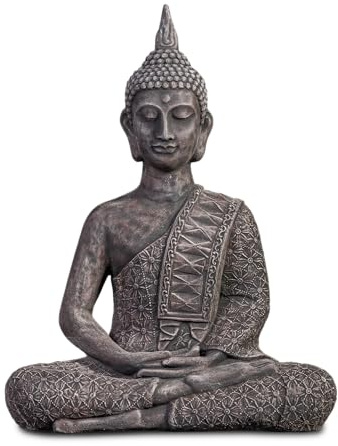 gartendekoparadies.de Statue de Bouddha thaïlandais antique 59 cm 33 kg