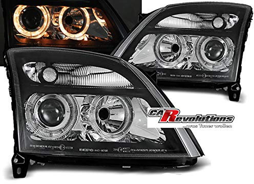 Scheinwerfer für Opel Vectra C 04.2002-08.2005 Angel Eyes schwarz