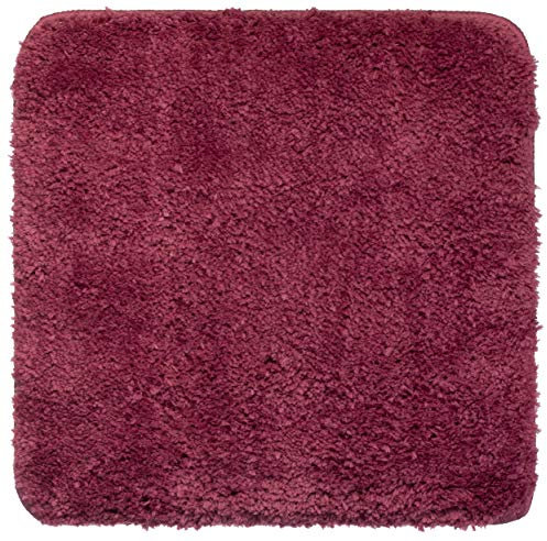 Brandsseller Badteppich Mikrofaser Badematte Badvorleger ca. 45x45 cm Altrosa