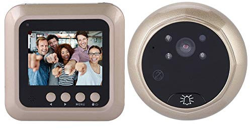 Demeras Judas numérique intelligent 1080P caméra de visionneuse de judas de porte numérique avec Vision nocturne pour la sécurité à domicile