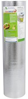 SmartSHIELD -1.5mm 48 x100ft Reflective Insulation roll 400 Sq. Ft., Foam Core Radiant Barrier, Thermal Insulation Shield - Commercial Grade - Foil / Foil