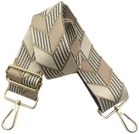 5cm Taschengurte Breit Taschengurte zum Wechseln, Verstellbarer Schultergurt für Tasche mit Goldener Karabiner Schulterriemen, Umhängegurt fur Damen Handtaschen Crossbody DIY Zubehör (Khaki)