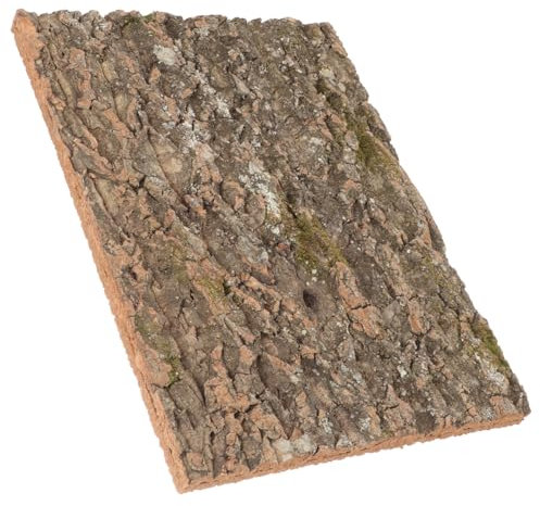 Beaupretty Rinde Terrarium Kulisse Reptilienrinde Lebensraum Klettermatte Leopardgecko-Kostüm Fischunterkunft schleichtiere Korkrinde Kork Log Glas Container auf einen Baum Klettern schmücken