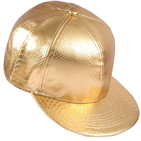 Eigso Unisex Metallic Baseball-Hüte für Männer Frauen Snapback Flache Krempe Baseball-Hüte einstellbar