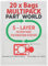 Part World 20 x Henry Hoover Bags Microfibre Poly Dust Bags for Vacuum Cleaner Numatic Hetty Basil James Double Pack(Pack of 20) Compatiable