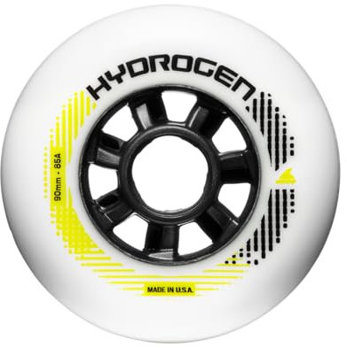 Rollerblade HYDROGEN 90/85A, 8 Inline Skate Rollen für Erwachsene, Weiss, 90mm/85A