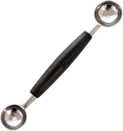 Dunkel Kugelschneider, Melonenlöffel Doppel-Ende Kugelausstecher, Rostfreier Edelstahl Obst Melone Kugel Löffel, Multifunktionales Aus Kunststoff Eisportionierer Küchenhelfer and Kochzubehör