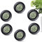 Dictien Mini Hygrometer Digital, ℃/℉ Verstellbar, 6pcs, Schwarz, Freistehend, Für Haus, Schule, Weinkeller, Gewächshaus, Keller, Lager