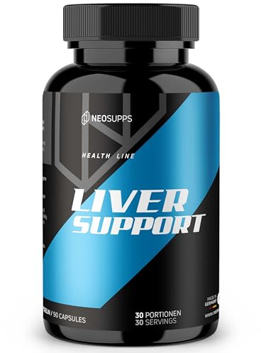 Neosupps Liver Support, Leber Komplex 90 Kapseln, Leberkur mit Ochsengalle, NAC & Mariendistel, Entgiftung & Zellregeneration, Verdauungsunterstützung (Geschmacksneutral, 90 Kapseln)