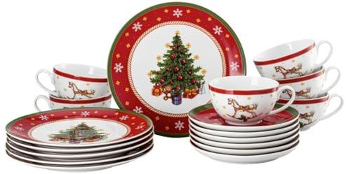 Hutschenreuther Happy Wintertime Service à café/combinaison 18 pièces