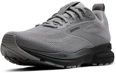 Brooks Men’s Trace 4 Neutral Running Shoe - Grey/Black/Ebony - 10 Medium