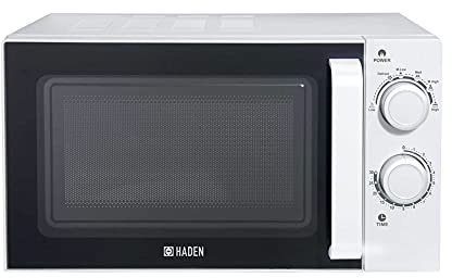 Haden Chester Microwave Oven - 20L Capacity, 700W, Crisp White with Steel Accents - Modern Design with Precision Heating