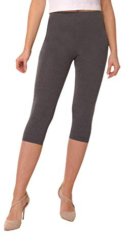 BeComfy Damleggings, 3/4, capri, av bomull, många storlekar och färger, ogenomskinliga leggings, röd, svart, grafit grå, vit, blå, rosa, beige