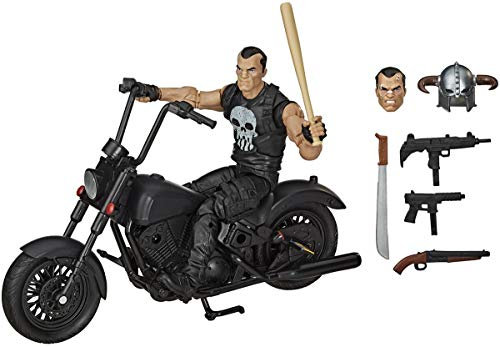 Hasbro Marvel Legends Series 15-cm Collectible Action Figure The Punisher Toy and Motorcycle, Premium Design and 7 Accessories