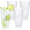 BELLAFORTE,Vaso alto de plástico Tritan inastillable transparente, 19 onzas, juego de 4, vasos para beber Laguna Beach,Cristalería irrompible para uso en interiores y exteriores, sin BPA
