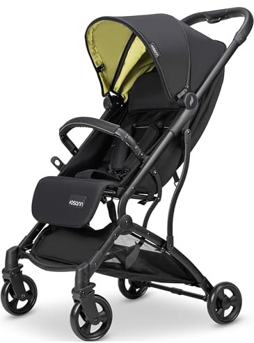 Osann Sport-Buggy Vegas – sportlicher Kinderwagen ab Geburt bis 26,5 kg belastbar – Buggy in Lime mit Sonnenverdeck LSF 50+
