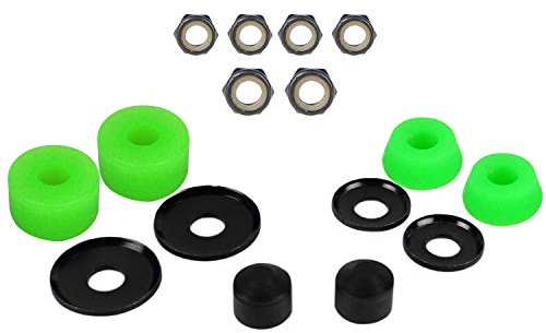TGM Skateboards Skateboard Truck Rebuild Kit 92A Bushings Washers Pivot Cups Nuts for 2 Trucks
