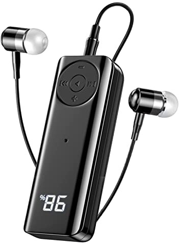 Bluetooth 5.3 Receiver Earphones Mini Wireless Audio Adapter 3.5mm Aux Hands-Free Car Kits Clip Portable Bluetooth Stereo Output Audio Receiver for Sport Headphones Speaker Car/Home Stereo System