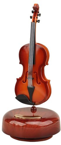 Fayemint 1 Pezzi Violino Carillion Musicale, Creativo Carillon Musicale, Violino Carillon Musicale Rosso, per Decorazioni per Ufficio, Compleanni, Regali di Festa