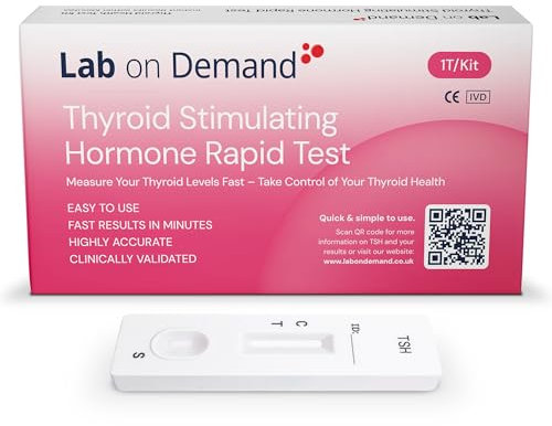 Lab on Demand Thyroid Stimulating Hormone Rapid Test Kit 1T Pack - Safe, Accurate, Clinically Validated and CE-Certified Thyroid Test Kit at Home, Instant Results in Minutes