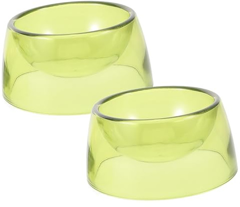 JOINPAYA Gamelle pour Hamster Et Cochon d'Inde Ronde en Plastique Anti-Renversement, Lot De 2 Pièces Vert Matcha, Accessoire De Nourrissage pour Petits Animaux Domestiques