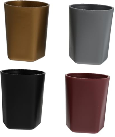 ibasenice Vasos para Dados De Plástico Multicolor 4 Piezas, Juego Compacto para Jugadores, Porta Dados Portátil para Entretenimiento Bar y Reuniones Familiares