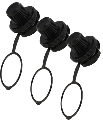 STOBAZA Juego de 3 Válvulas Espirales de Repuesto para Kayak y Bote Inflable Tapones de Aire de Rosca Antifugas sin Base Válvulas Blancas para Colchones y Balsas Portátil para