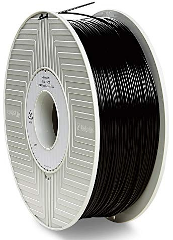 Verbatim 55318 PLA-Filament 3D-Druck 1,75mm 1kg Hochleistungs-Polyactid-Filament zur Materialextrusion für 3D-Drucker und 3D-Stift 3D-Drucker-Filament aus PLA 1 Spule 335m schwarz