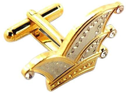 Paar Manschettenknöpfe Narrenkappe ohne Schmucksteine