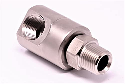 HOSEKIT Schlauchtrommel mit Drehgelenk, 2,5 cm, MXF, robust, Drehgelenk für Heim- und Industrie-Schlauchaufroller 9SS8MP50XFP50-Ni-AL #5124