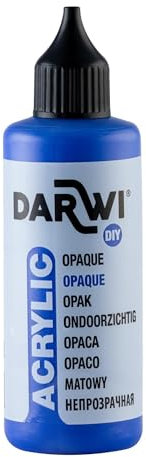 DARWI - DA0220080256C - Un flacon de Peinture Acrylique Opaque - Coloris Bleu outremer - 80 ML - DARWI ACRYLIC