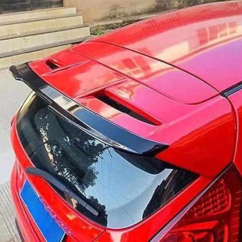 HYGGLY Auto Spoiler Posteriori per Ford Fiesta St MK7 MK7.5 2009-2017, Tetto Posteriore Bagagliaio Spoiler Universale Ala Coda Labbro Alettone Auto Styling Accessori