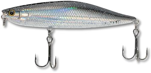 LMAB Topwater Köder Dog Vibe 85F, Stickbait 8,5 cm, Oberflächen Wobbler, Hardbait, bleifrei, Oberflächenköder für Walk The Dog, Barsch, Rapfen Kunstköder, Oberflächenköder Hecht (Galaxy)