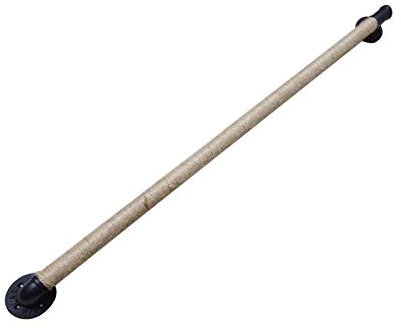 Kit de escalera industrial de hierro forjado vintage con cuerda de cáñamo de 500 cm, uso interior y exterior