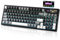YUNZII IF99 Wireless Mechanical Gaming Keyboard with Smart LCD Display, QMK/VIA Programmable BT/2.4G/USB-C Gasket Mounted Hot Swap RGB 96% Layout for Mac/Win (black, cocoa cream v2)