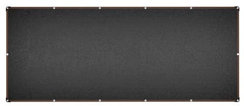 FIVMEN Sonnensegel 2x5 m Rechteckig Segeltuch Sonnenschutz Balkon mit Ösen und 12M Befestigungsseile Ohne Bohren 150g/m² HDPE Schattennetz Schattiernetz für Terasse Balkon