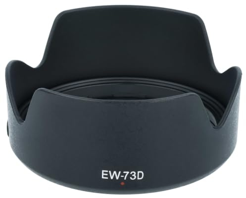 vhbw plast motljusskydd stänkskydd solskydd svart för glas som Canon EW-73D