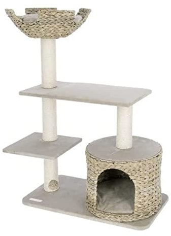 Kerbl 81592 Katzen Kratzbaum Banana Leaf Jade 70x38x102 cm, beige, Einheitsgröße