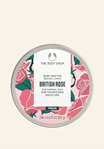 The Body Shop BRITISH ROSE Body Butter For Norml skin 96H Nourishing Moisture VEGAN 200ML
