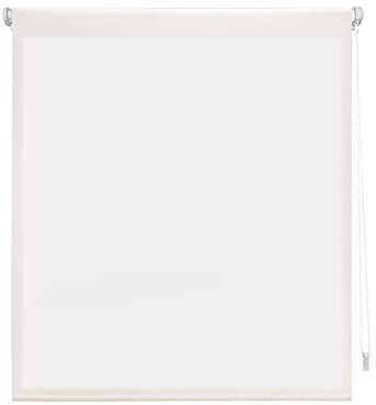 Decorblind | Estor Enrollable EasyFix Translúcido Sin Herramientas y Sin Taladrar - Medida 37x180 (Ancho x Largo), Tela 34x175 - Color Crudo Liso Para Ventanas