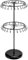 QWORK® Présentoir à bijoux rotatif à 2 niveaux, arbre à bijoux 46 crochets pour colliers & bracelets, bagues & boucles d'oreilles - H48 x L20,5 cm - Noir