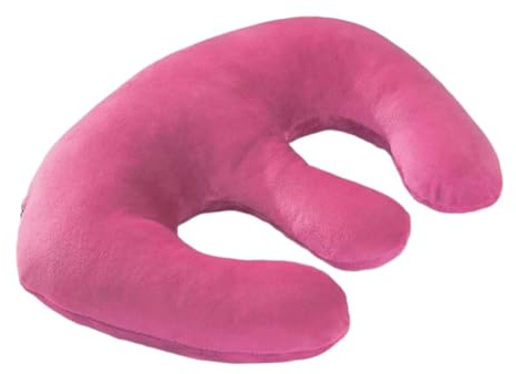Harilla Breast Pillow,Beauty Salon Breast Support Pillow,Portable,SPA Massage Chest Cushion,Hollow Pillow for Travel, Beauty Salon, Rose