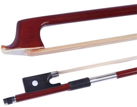 1/4 Arco De Violín Octogonal Palo Madera Brasil Piezas Ébano Instrumento Ligero Y Duradero Para Principiantes