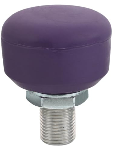 SOLUSTRE Adjustable Roller Skate Toe Stop with Rubber and Metal Construction, 15.5mm Thread Diameter, Wear Resistant Brake for Inline and Double Row Skates, for Outdoor Skating