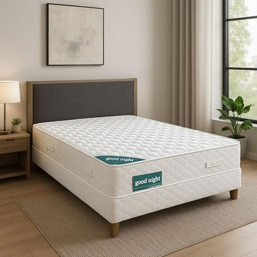 Nuit D'or Matelas Ferme 140x190 - Densité 35 Kg/m3 - Hauteur 21 Cm - - Matelas livré roulé