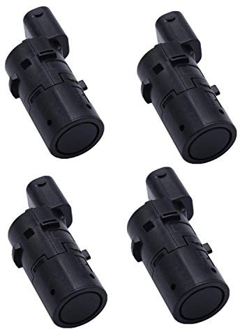 TAKPART 4x PDC Parksensor Einparkhilfe für E60 E61 E63 E46 E65 X5 E53 Z4 66206989069（Schwarz）